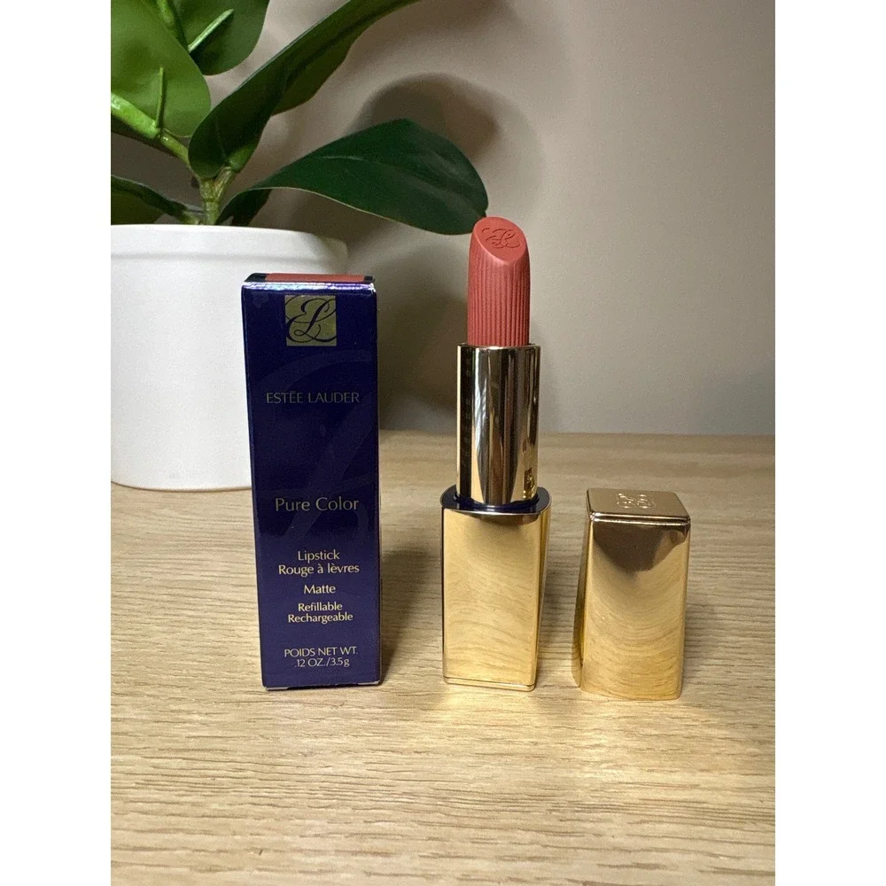 Estee Lauder Pure Color Matte Lipstick 681 Lure You In Refillable 0.12oz New Box